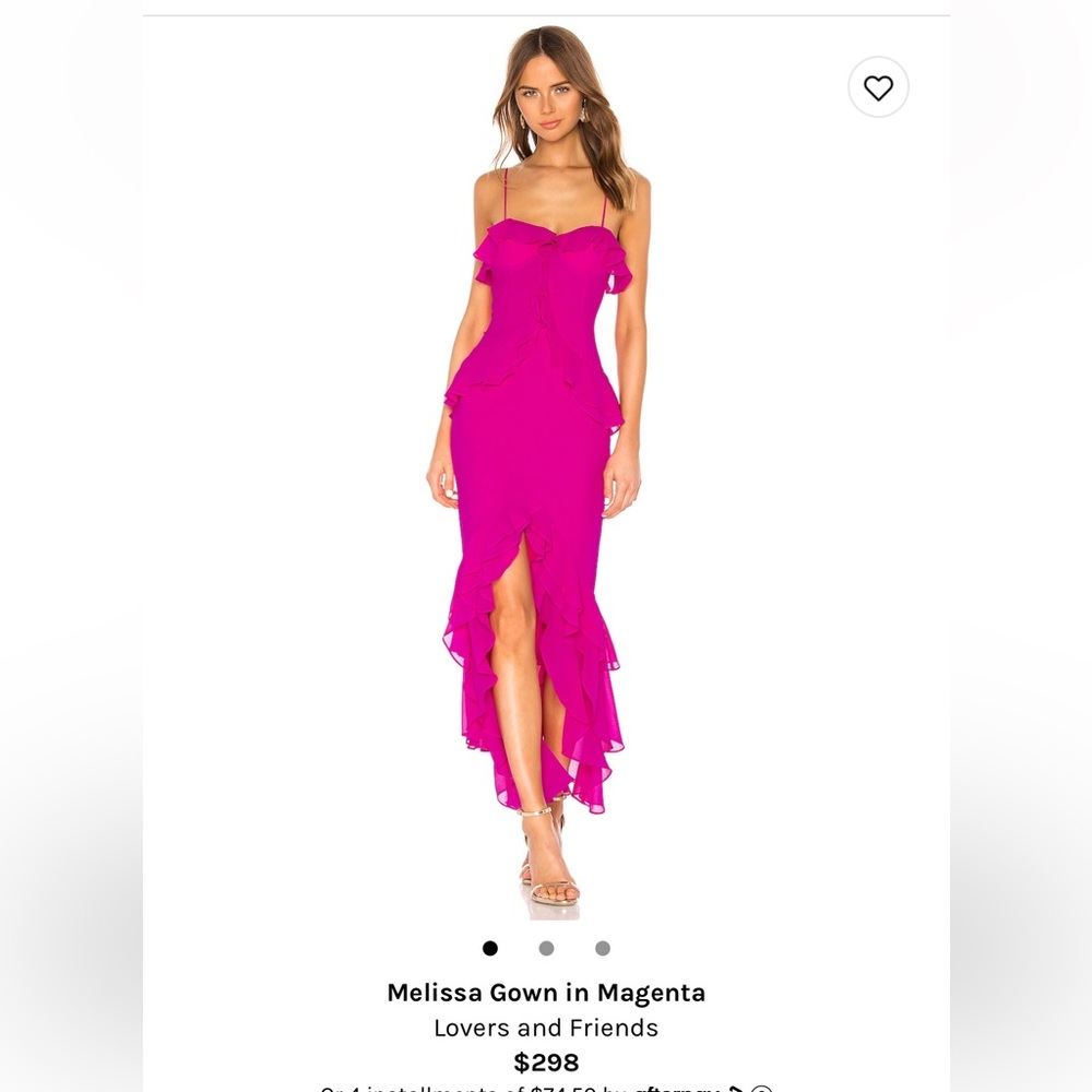 Revolve Melissa Gown in magenta